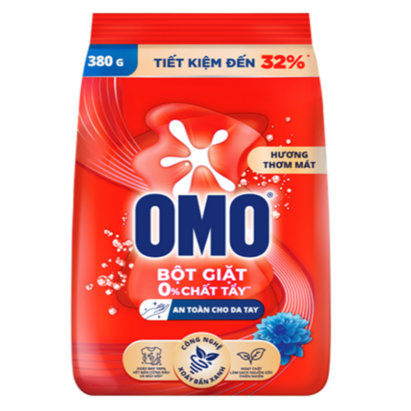Bột giặt Omo đỏ (Gói 380g)
