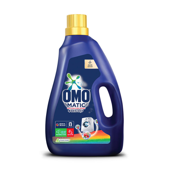 Chai Nước Giặt OMO Matic Bền Đẹp Cửa Trước 2.3kg