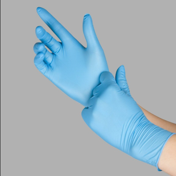 Găng tay cao su Nitrile Xanh không bột 4.0gr