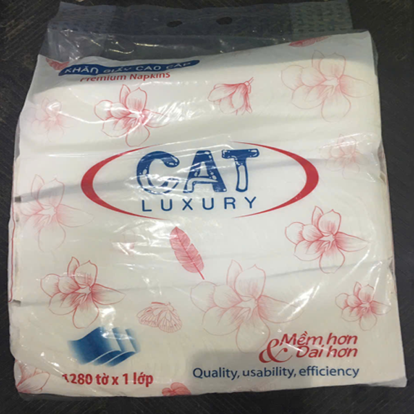 Giấy ăn đóng cân 2 lớp CAT