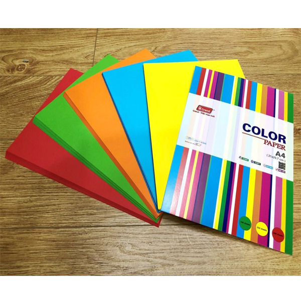 Giấy in trộn Grand 5 màu CoLor A4 - 80gsm