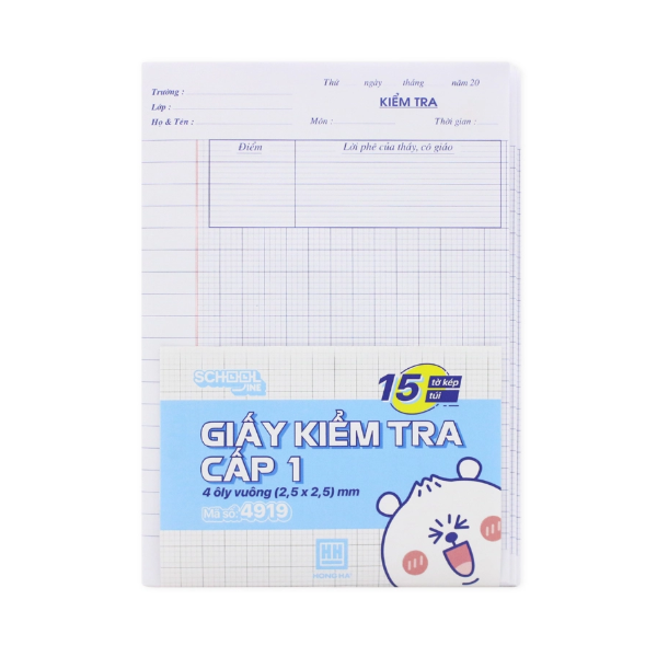 Giấy kiểm tra C1 4 ly HH4919