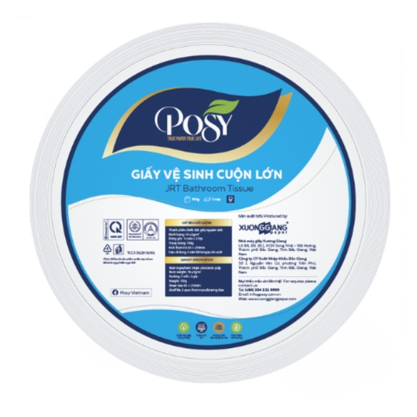Giấy vệ sinh Posy Công nghiệp 700g 2 lớp