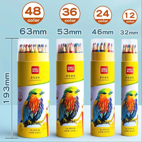 Hộp bút chì màu Deli 7070 (Hộp 36 màu)