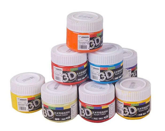 Màu acrylic 100ml - đen