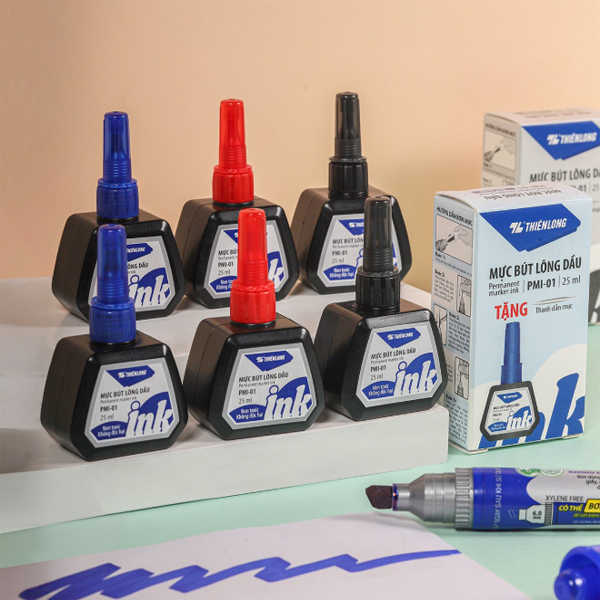 Mực bút lông dầu PMI-01 ĐỎ