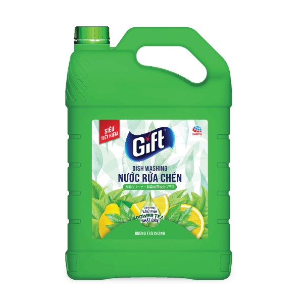 Nước rửa chén Gift trà chanh 3.8kg
