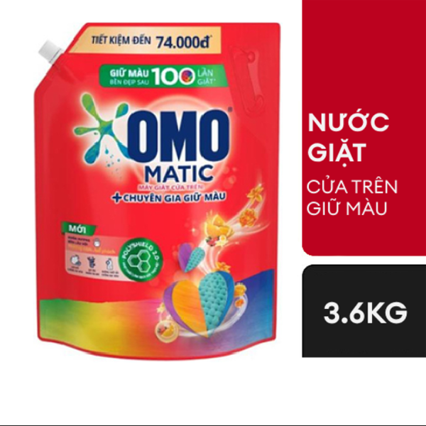 Nước giặt OMO Chuyên gia giữ màu Cửa trên 3.6kg