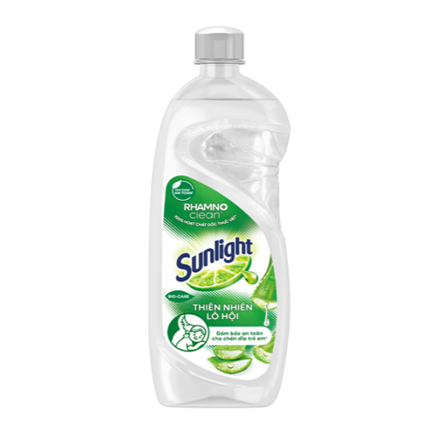 SUNLIGHT Nước rửa chén Thiên nhiên muối khoáng lô hội (Chai 750g)