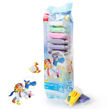 Đất nặn soft clay Deli 12 màu Y251-12