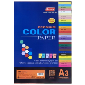 Bìa màu A3 Grand Office (Tập 100 tờ)