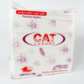Giấy ăn đóng cân 2 lớp CAT (khổ nhỏ)