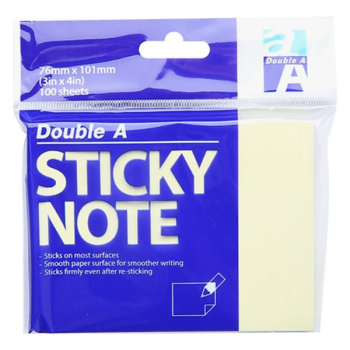 Giấy nhắn Double A 3*4 vàng