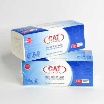 Giấy lau đa năng Cat Luxury 100 tờ