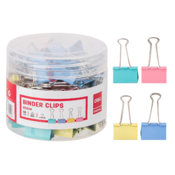 Kẹp bướm màu 15mm Deli 8556A