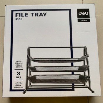 Khay 3 tầng sắt Deli 9181