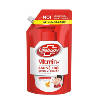 LIFEBUOY Nước Rửa Tay Vitamin Bảo Vệ Vượt Trội 1kg/12 túi