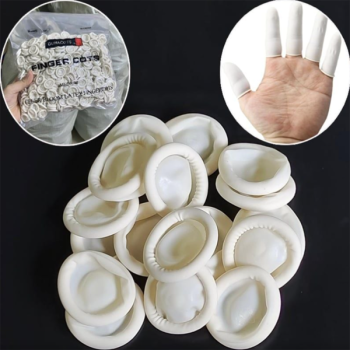 Ngón cao su trắng tĩnh điện (Gói 500gr)
